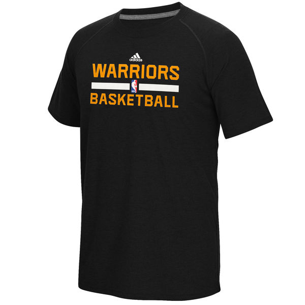 NBA Men Golden State Warriors adidas OnCourt climalite Ultimate TShirt Black->nba t-shirts->Sports Accessory